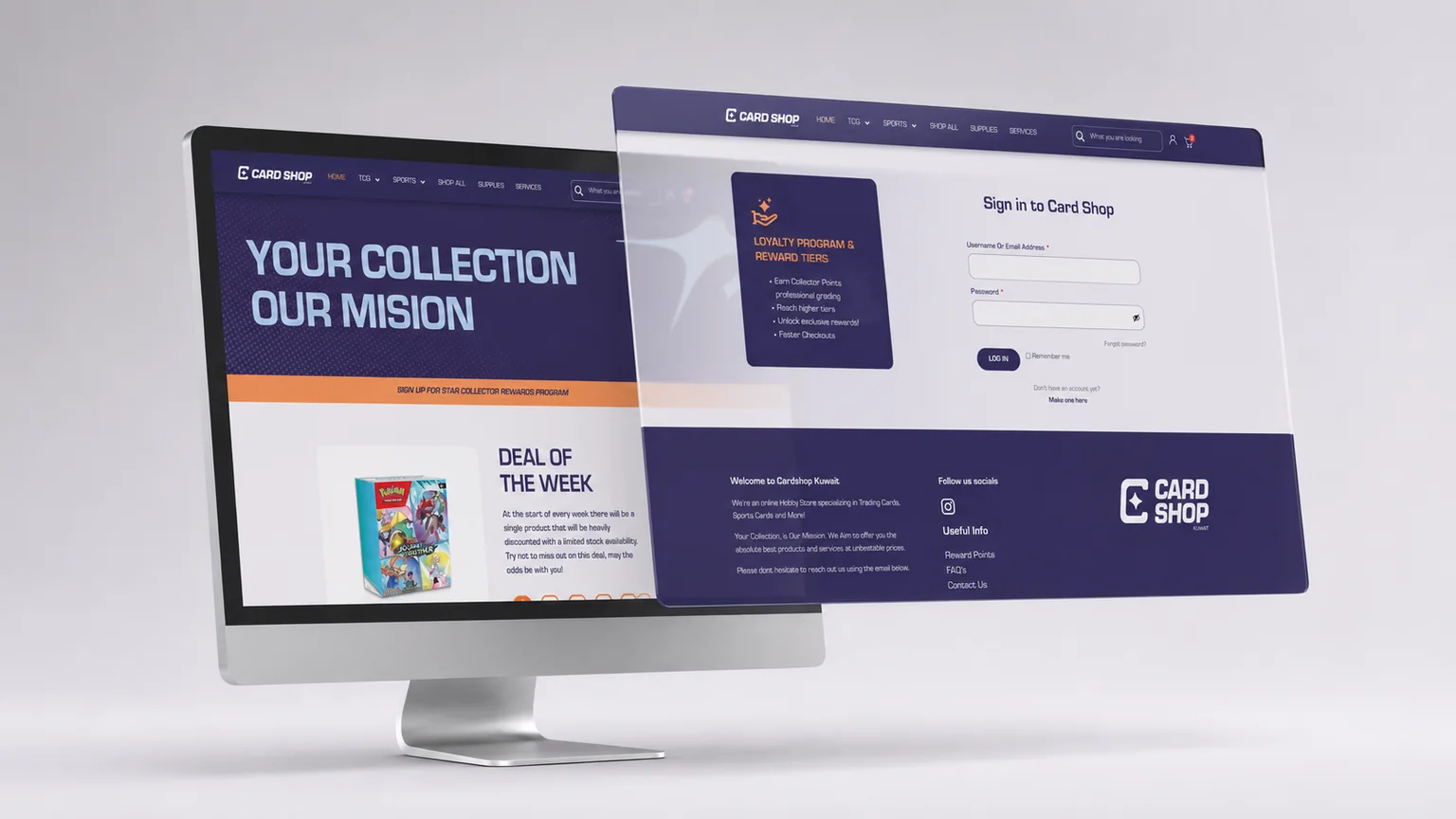 Cardshop Kuwait e-commerce website designed and developed by Virtuprose