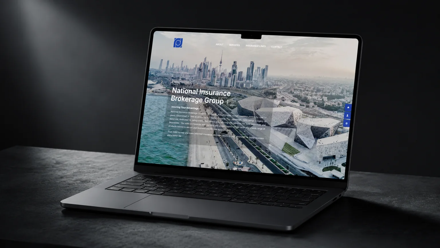 NIBG Insurance Brokerage bilingual corporate website designed by Virtuprose