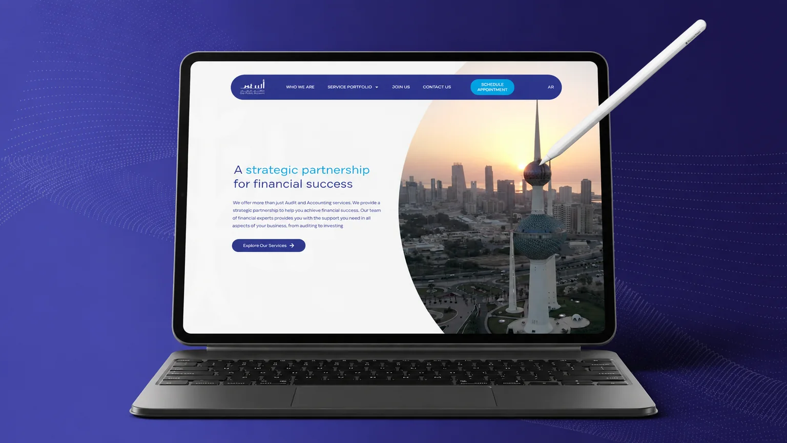 OSOS Accounting website with appointment booking designed by Virtuprose